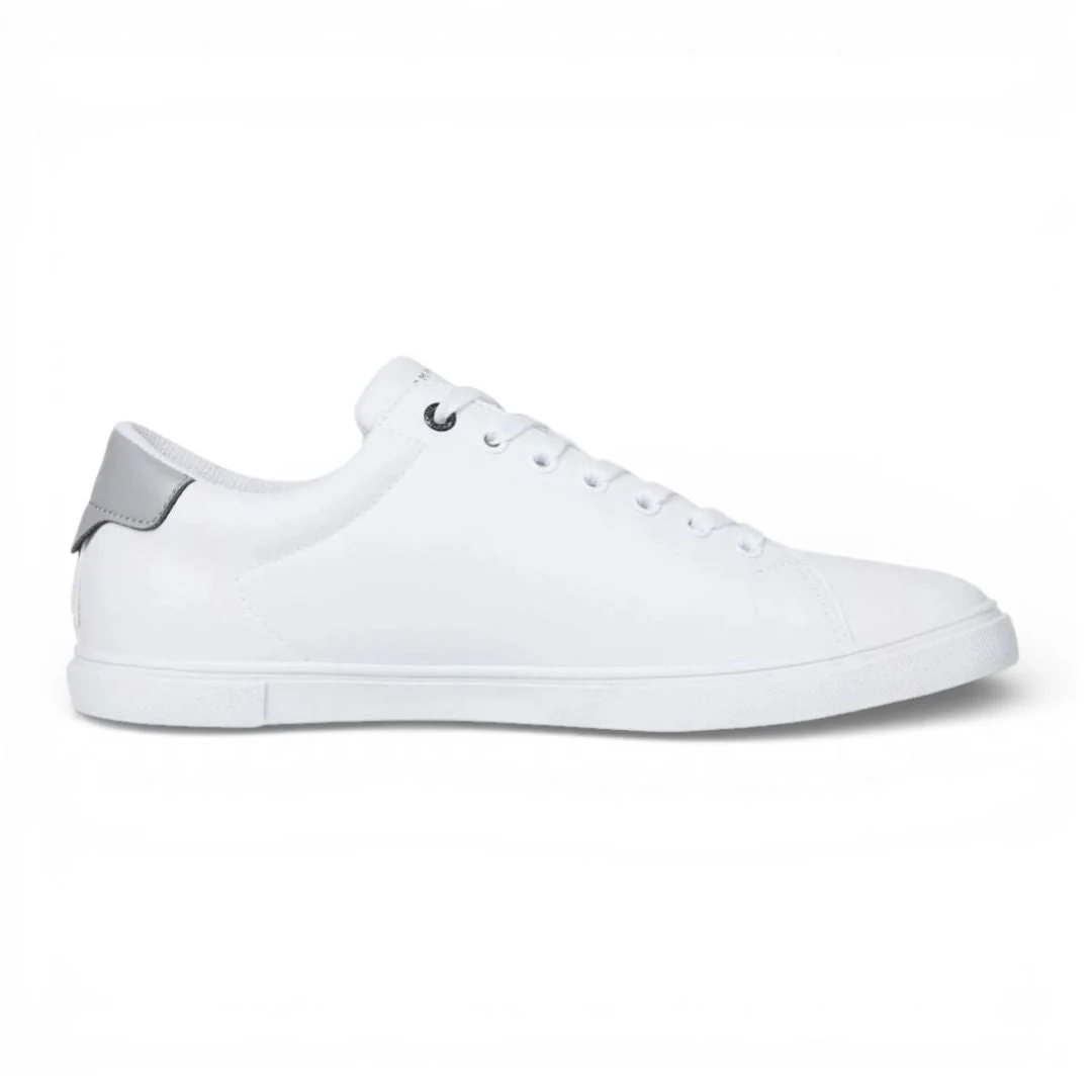Tommy Hilfiger Monotype Logo Leather Sneakers Men - WHT - Image 3