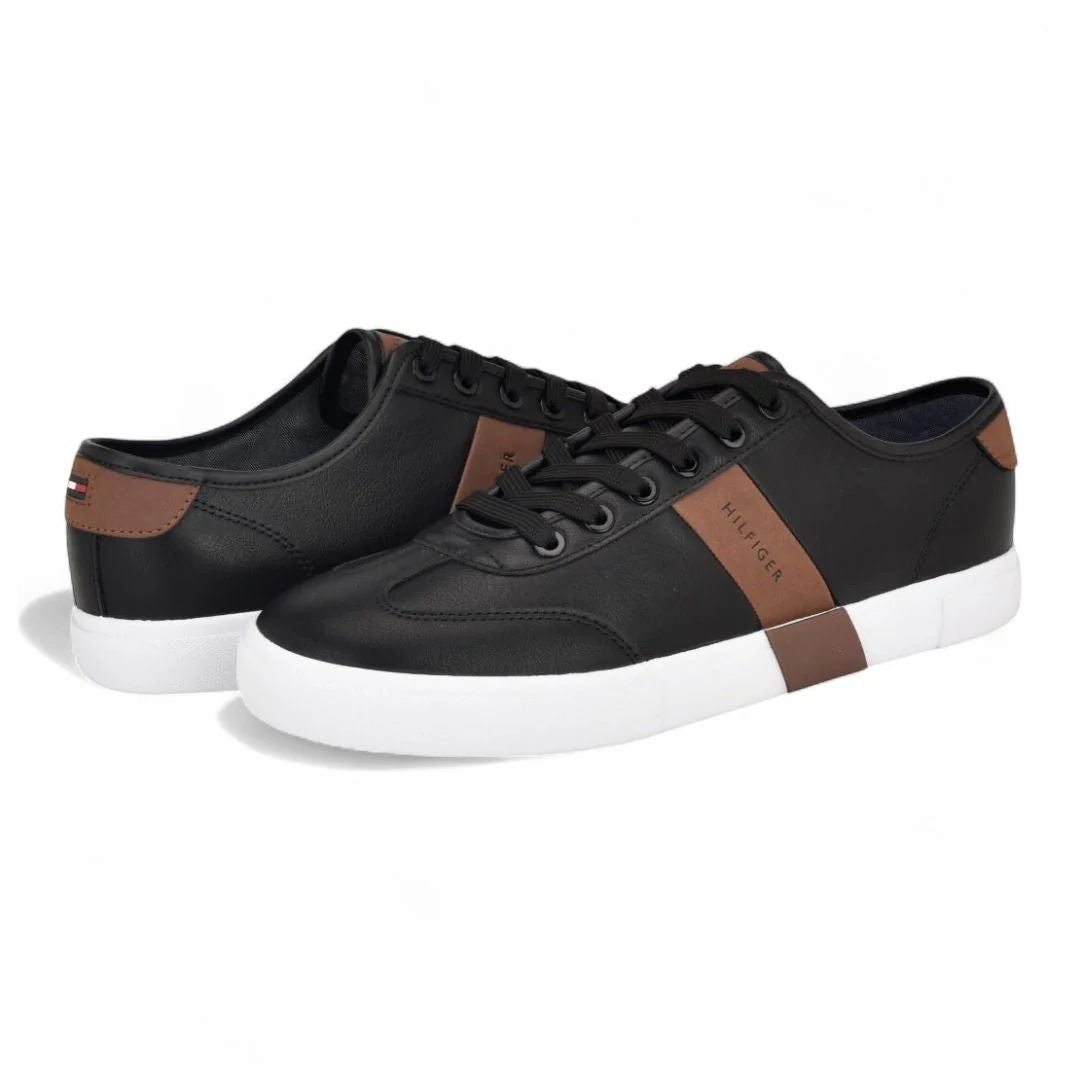 Tommy Hilfiger Pandora 2 Leather Sneakers Men - BLKBRN - Image 2