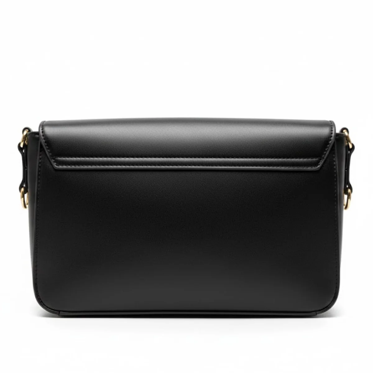 Tommy Hilfiger Pebbled Flap Crossbody Bag - BLK - Image 4