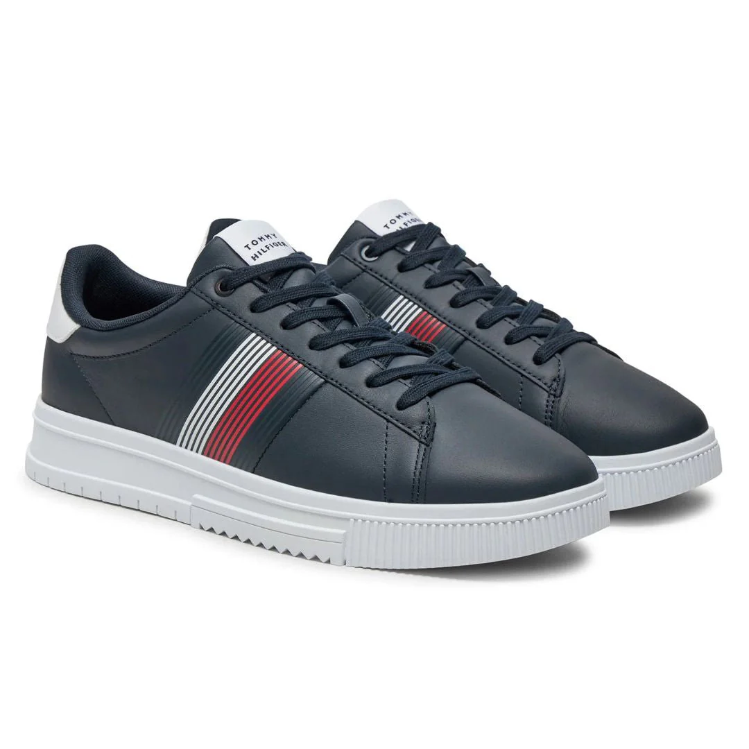 Tommy Hilfiger Supercup Lth Seasonal Sneakers FM0FM05129-NVY - Image 2