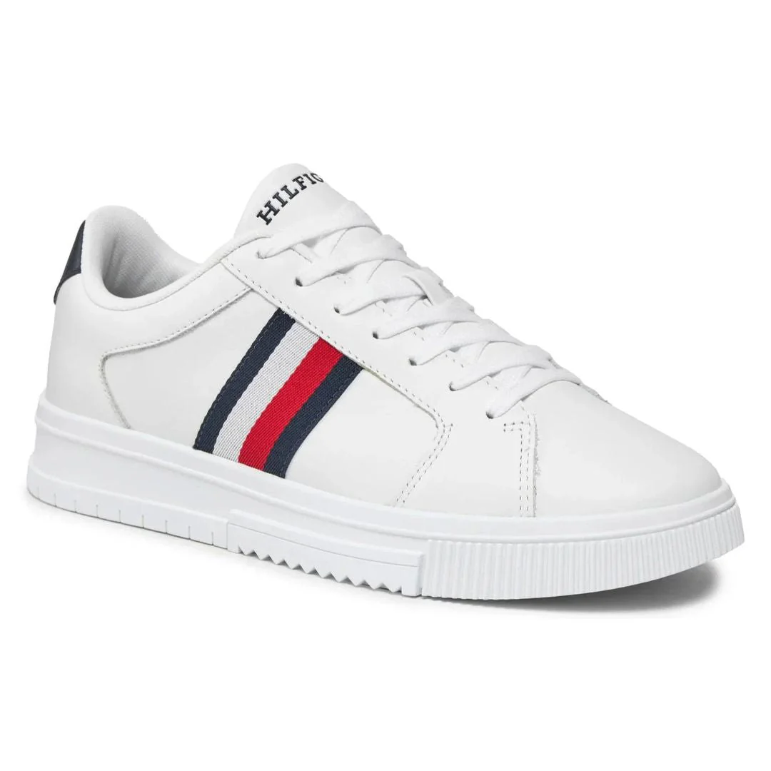 Tommy Hilfiger Supercup Lth Stripes Ess Sneakers FM0FM04895-WHT - Image 3