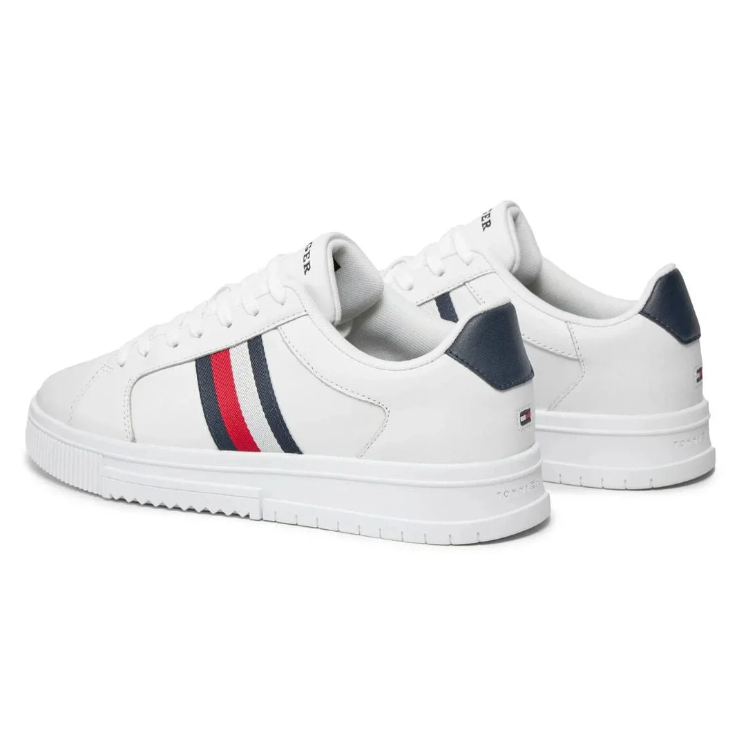 Tommy Hilfiger Supercup Lth Stripes Ess Sneakers FM0FM04895-WHT - Image 4