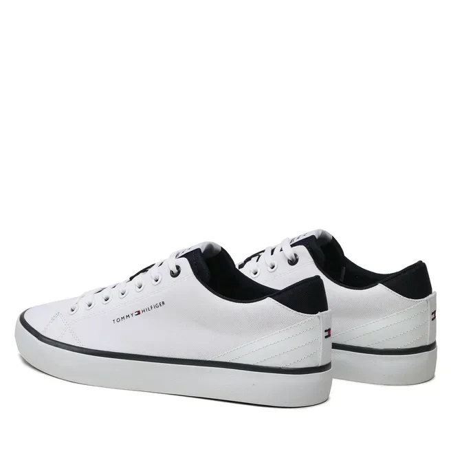 Tommy Hilfiger Th Hi Vulc Core Low Mesh Sneaker FM0FM04685-WHT - Image 4