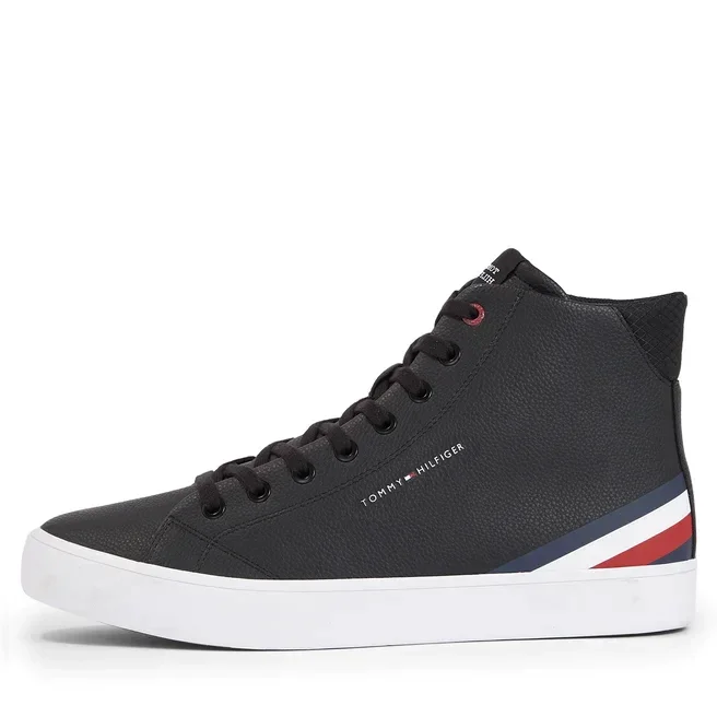 Tommy Hilfiger TH Hi Vulc Core LTH Sneaker Men - BLK - Image 4