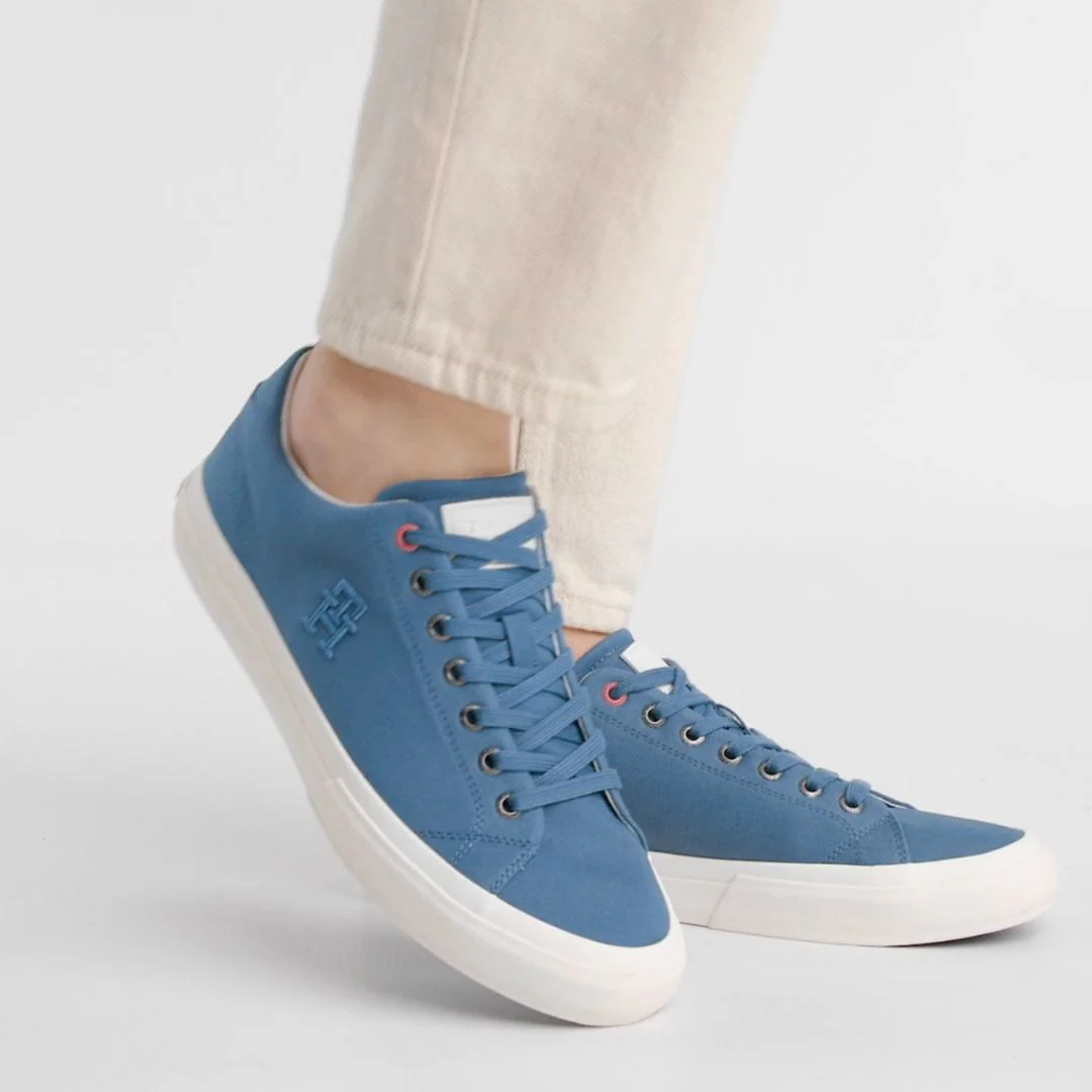 Tommy Hilfiger Th Hi Vulc Street Low Veg Dyes Men FM0FM04422-BLU - Image 2