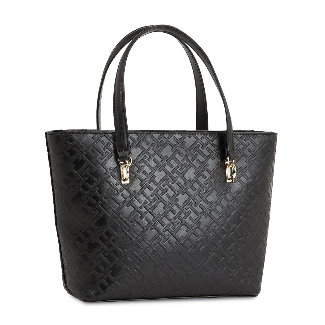 Tommy Hilfiger Th Refined Mini Tote Mono AW0AW16002-BLK - Image 3