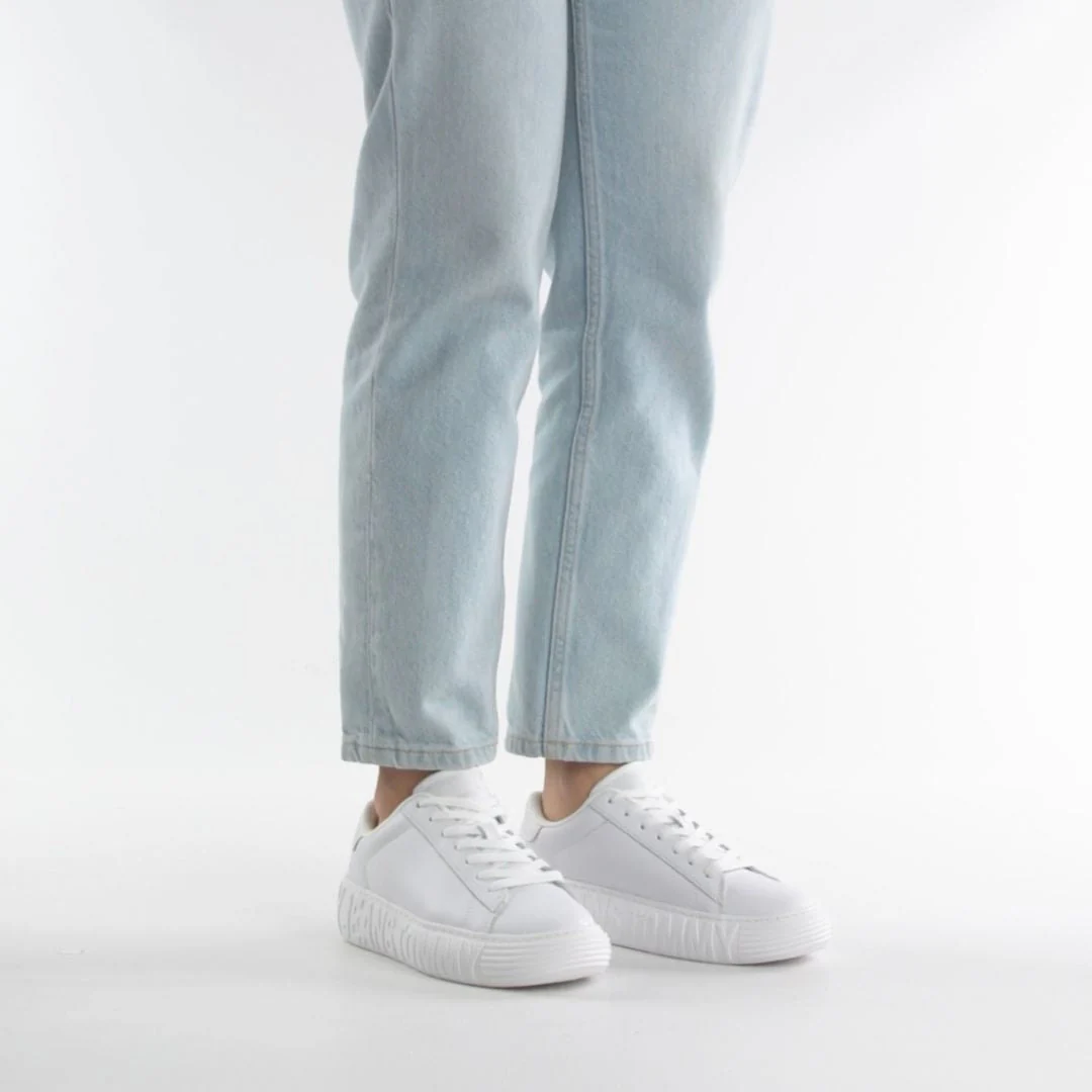 Tommy Hilfiger Tjw Leather Cupsole Ess Sneakers EN0EN02507-WHT - Image 2