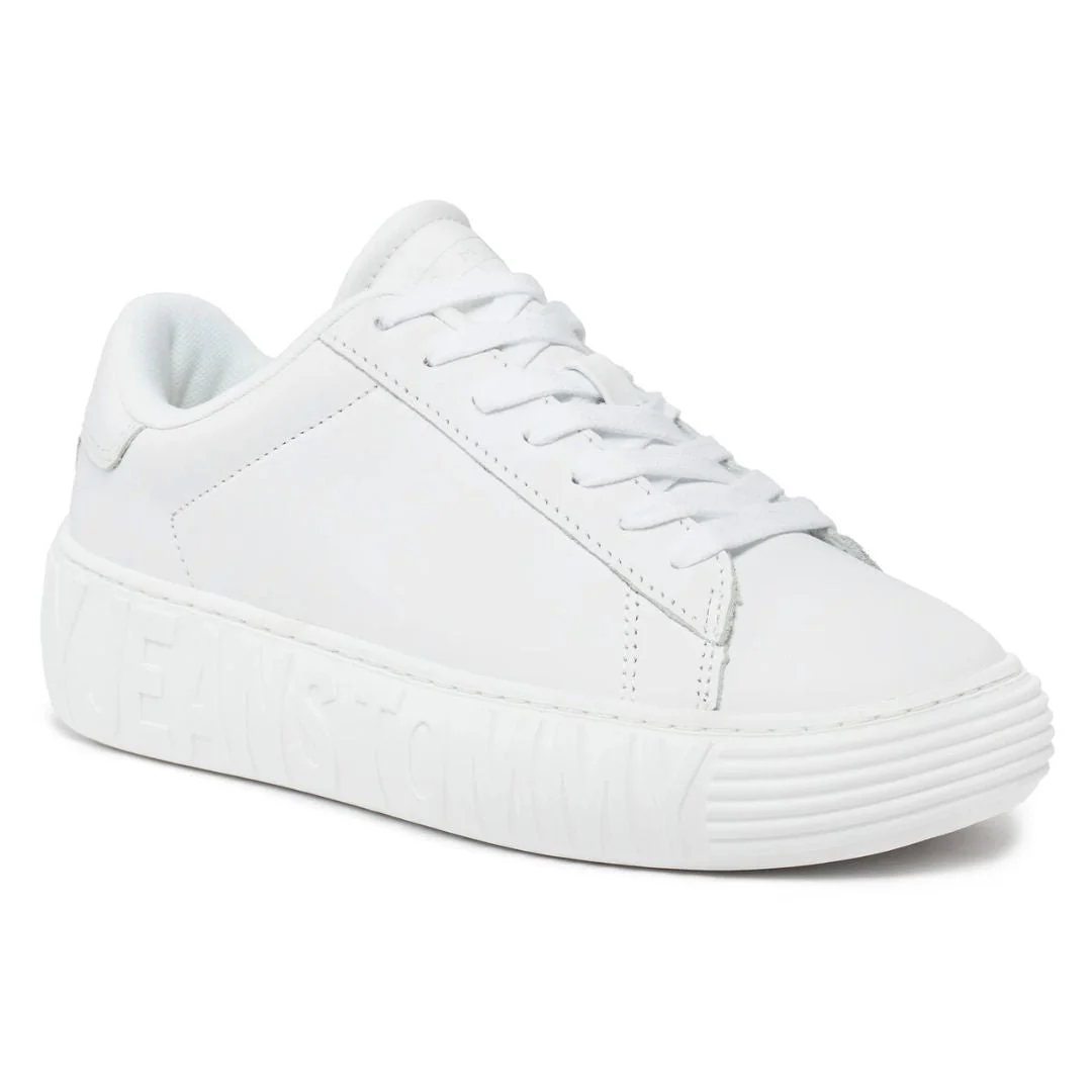 Tommy Hilfiger Tjw Leather Cupsole Ess Sneakers EN0EN02507-WHT - Image 3