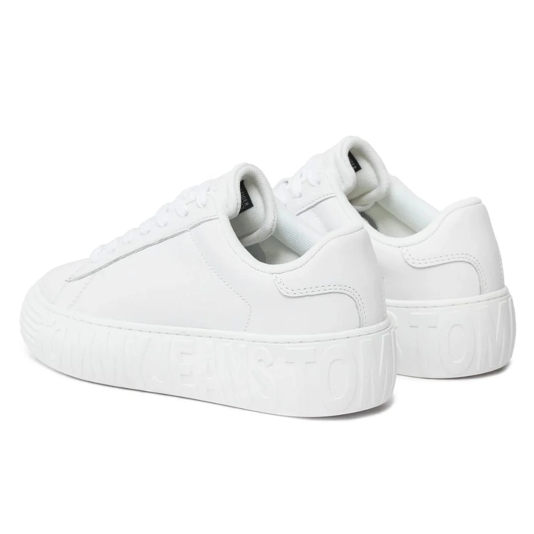 Tommy Hilfiger Tjw Leather Cupsole Ess Sneakers EN0EN02507-WHT - Image 4