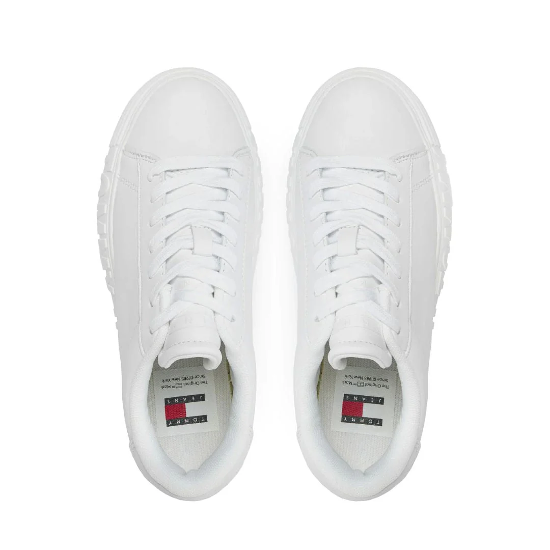 Tommy Hilfiger Tjw Leather Cupsole Ess Sneakers EN0EN02507-WHT - Image 5