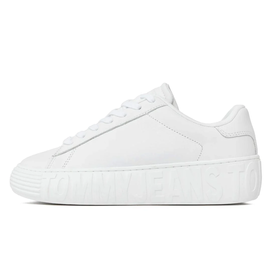 Tommy Hilfiger Tjw Leather Cupsole Ess Sneakers EN0EN02507-WHT - Image 7