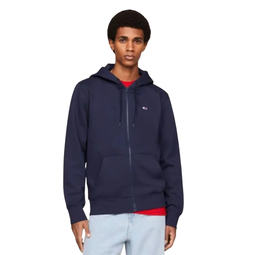 Tommy Jeans TJM Fleece Zip Thru Hoody Men DM0DM09592-NVY - Image 2