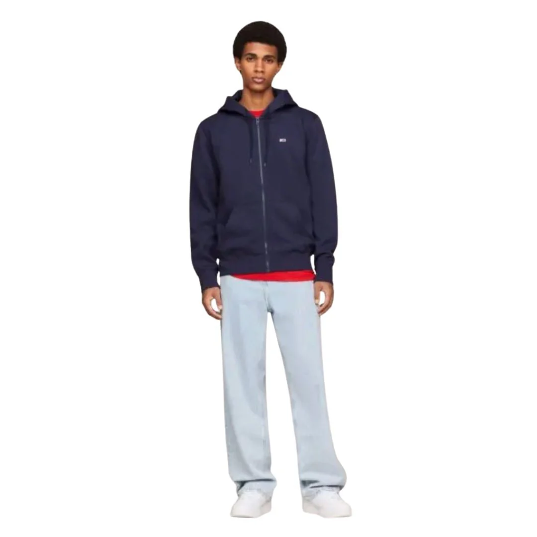 Tommy Jeans TJM Fleece Zip Thru Hoody Men DM0DM09592-NVY - Image 3
