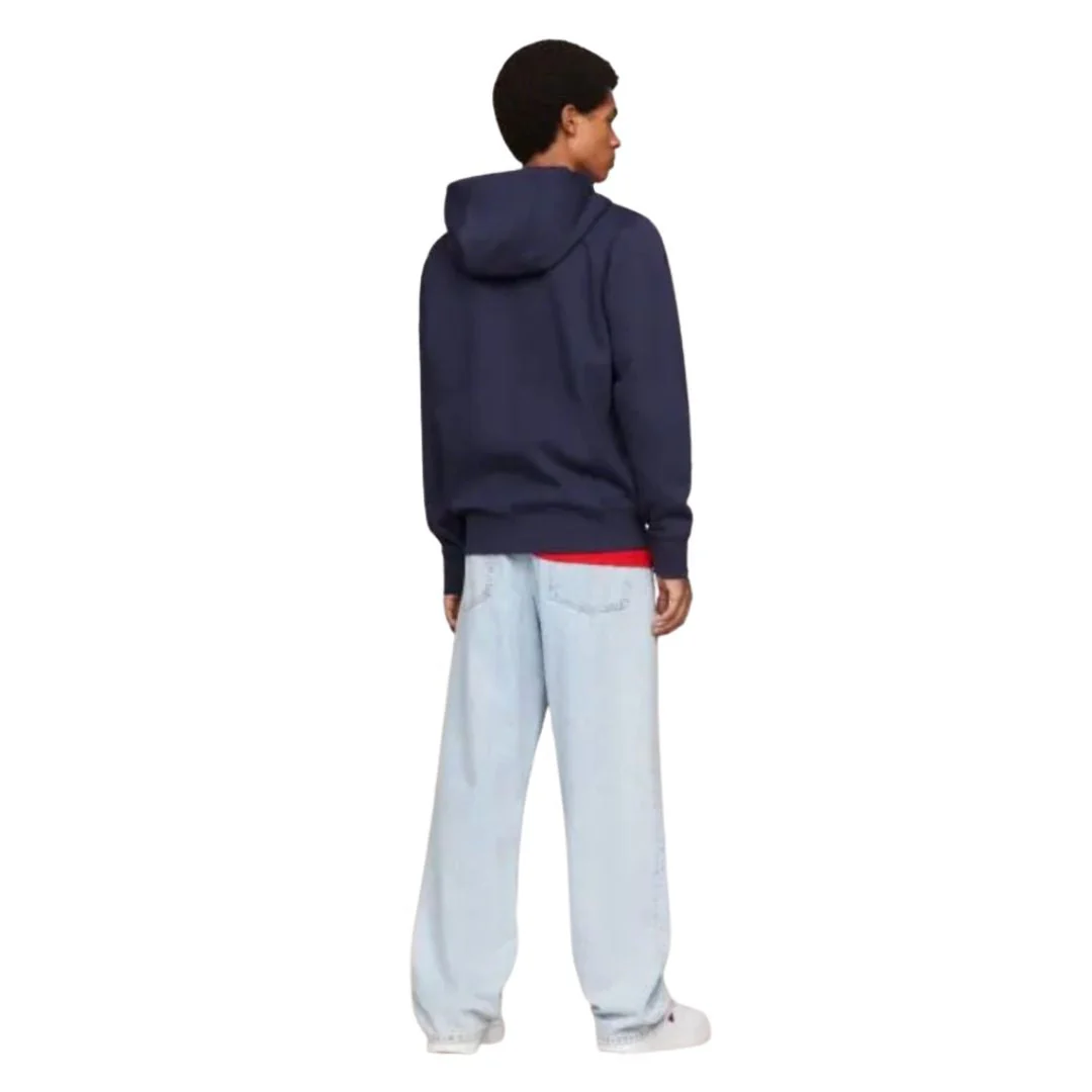 Tommy Jeans TJM Fleece Zip Thru Hoody Men DM0DM09592-NVY - Image 4