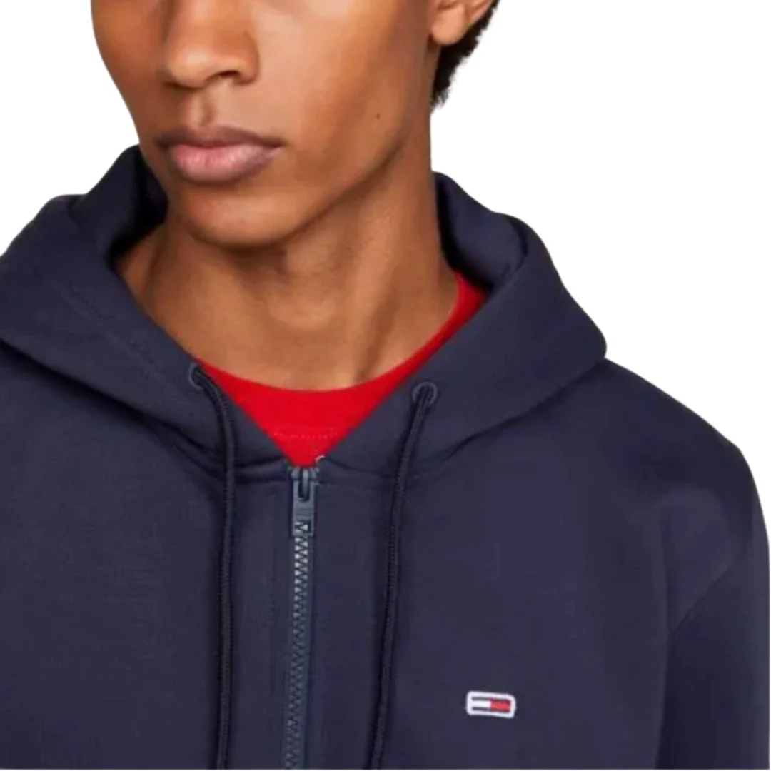 Tommy Jeans TJM Fleece Zip Thru Hoody Men DM0DM09592-NVY - Image 5