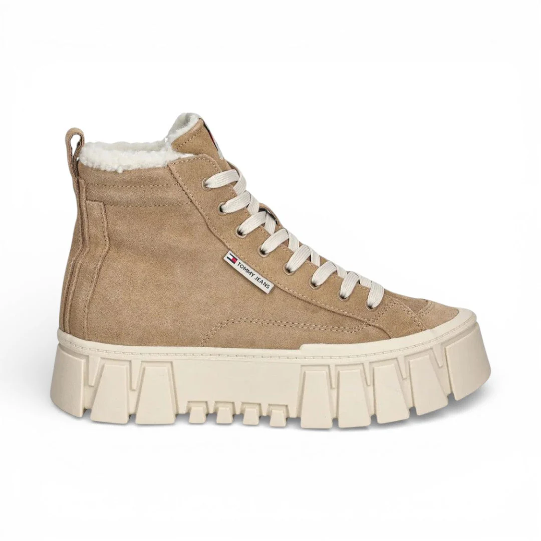 Tommy Jeans TJW VULC FLATFORM SUEDE WL Women EN0EN02894-BEG - Image 2