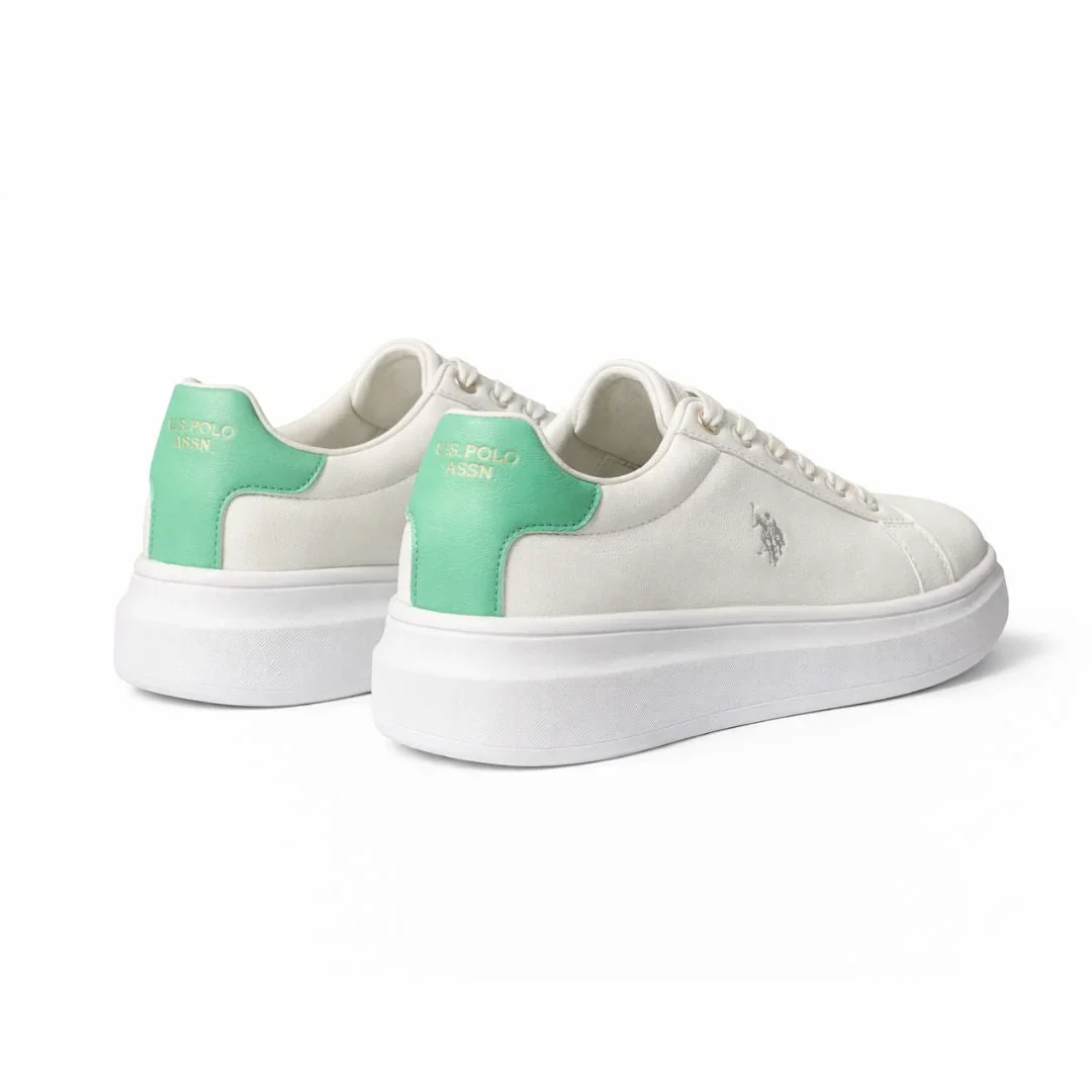 U.S. POLO ASSN. Cody 2 Sneakers Women - WHTGRN - Image 4