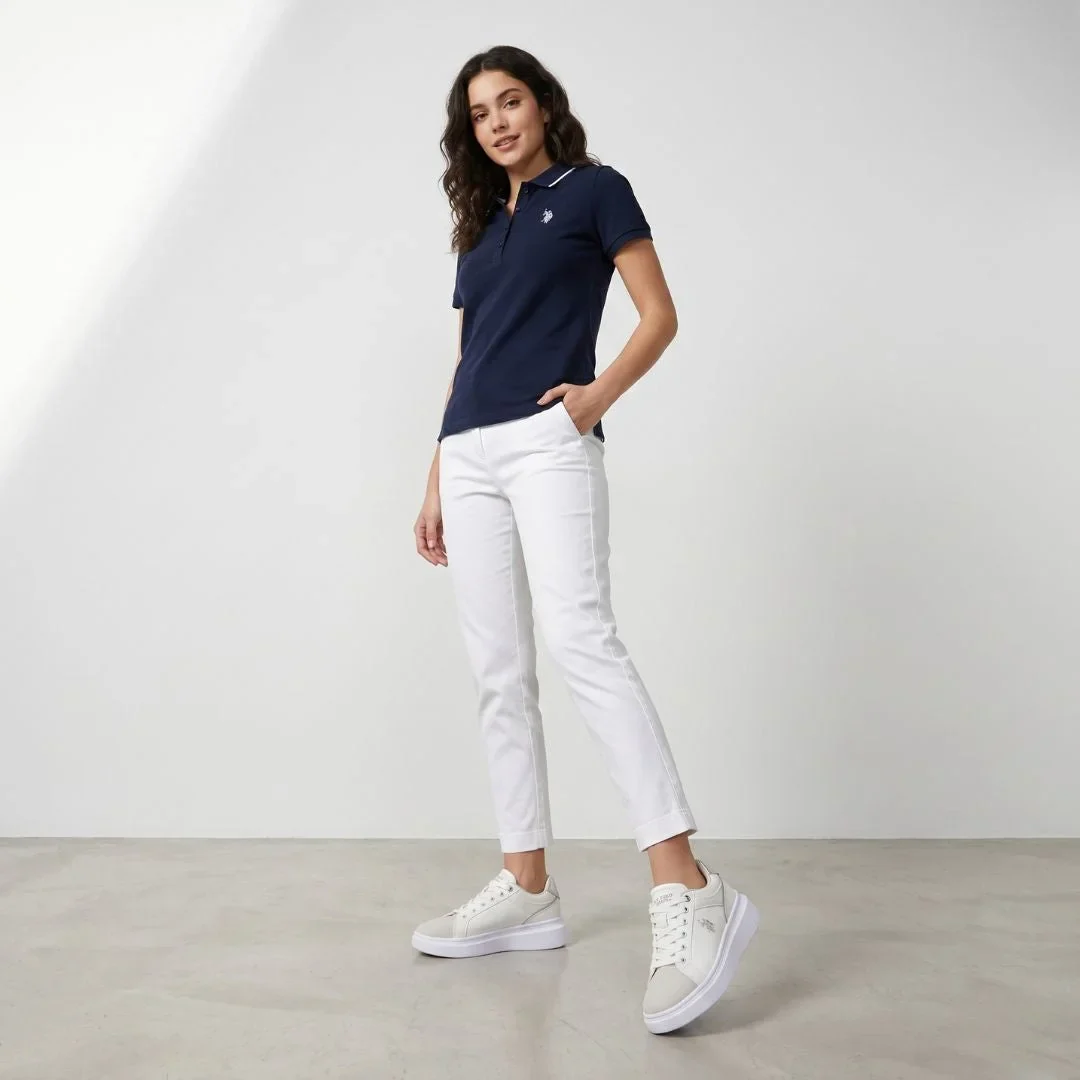 U.S. POLO ASSN. Cody Sneakers Women - WHTSLV - Image 2