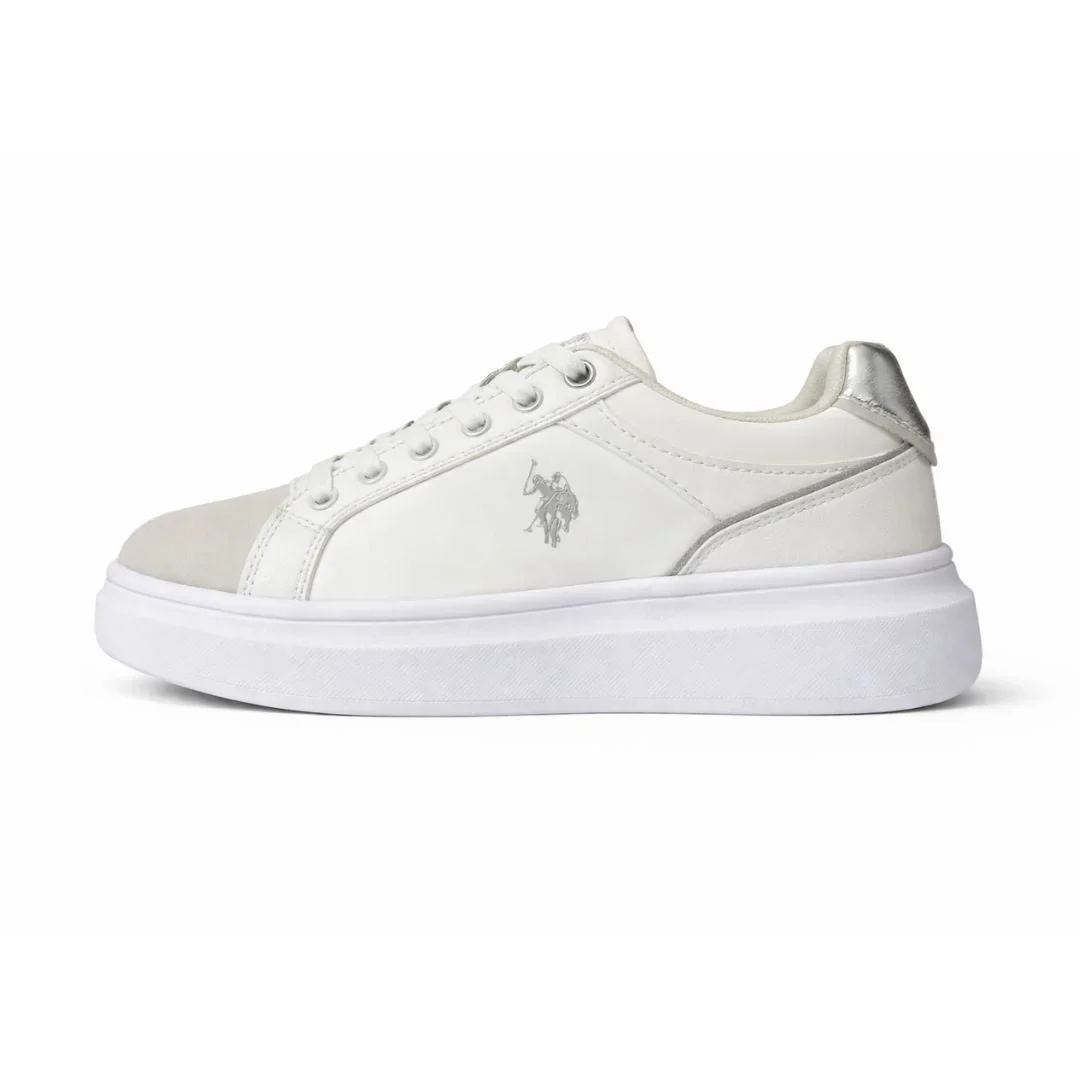 U.S. POLO ASSN. Cody Sneakers Women - WHTSLV - Image 3