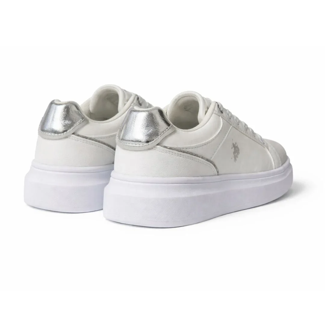 U.S. POLO ASSN. Cody Sneakers Women - WHTSLV - Image 4
