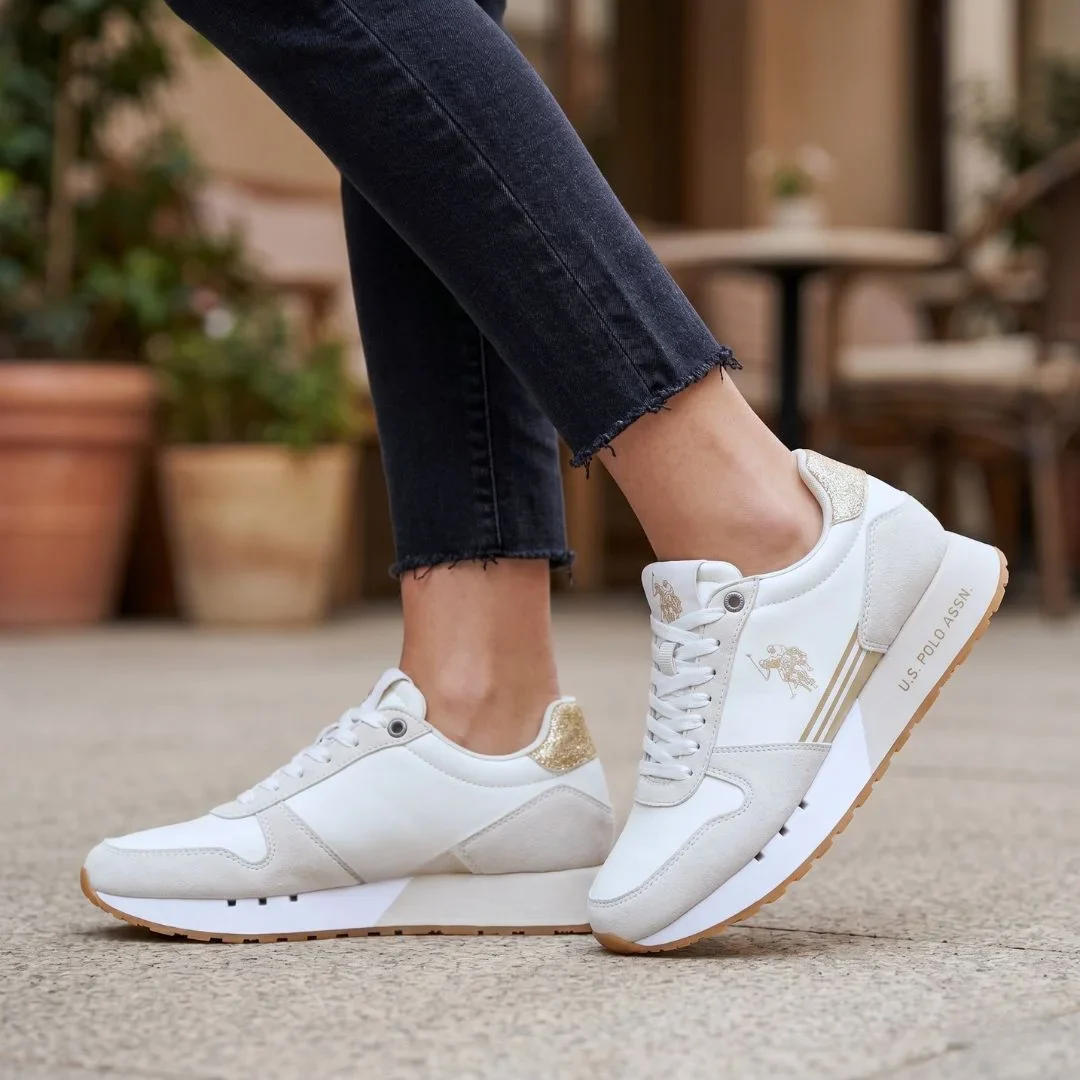 U.S. POLO ASSN. Deni Sneakers Women - WHTGOLD - Image 2