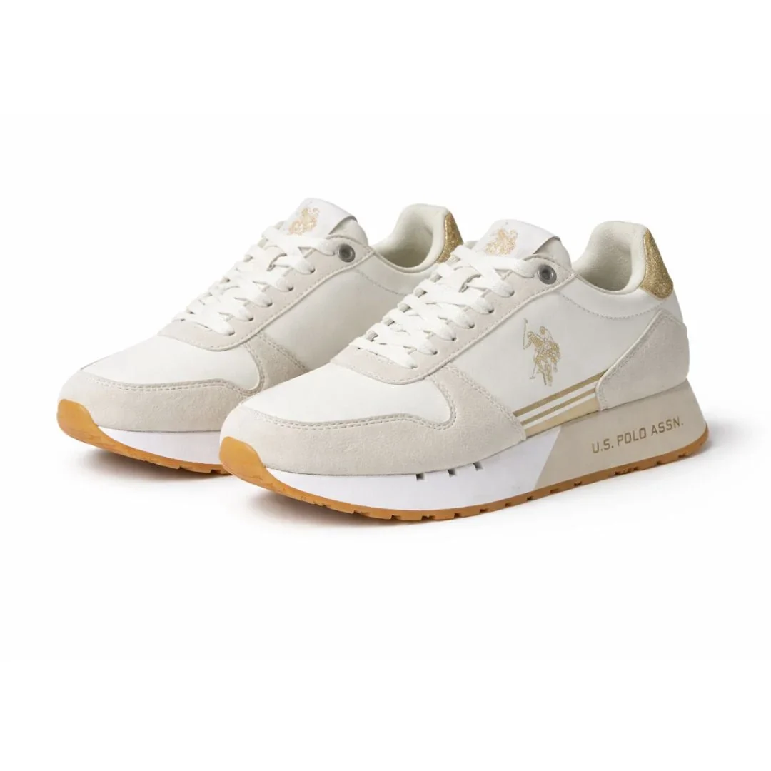 U.S. POLO ASSN. Deni Sneakers Women - WHTGOLD - Image 3