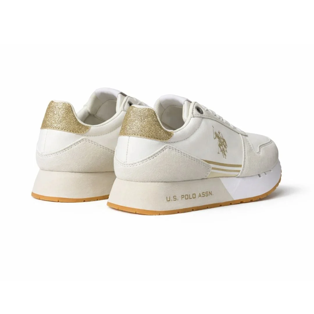 U.S. POLO ASSN. Deni Sneakers Women - WHTGOLD - Image 4