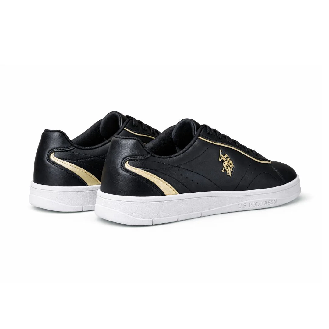 U.S. POLO ASSN. Tale WMN GLB 5Fx Sneakers - BLKGLD - Image 3