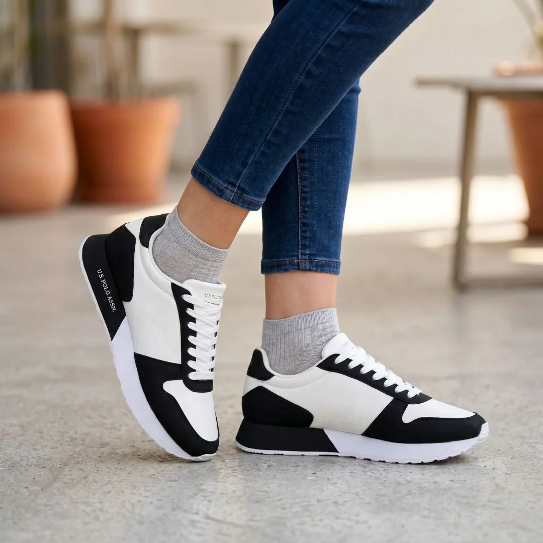 U.S. POLO ASSN. Webi Sneakers Women - BLKWHT - Image 2