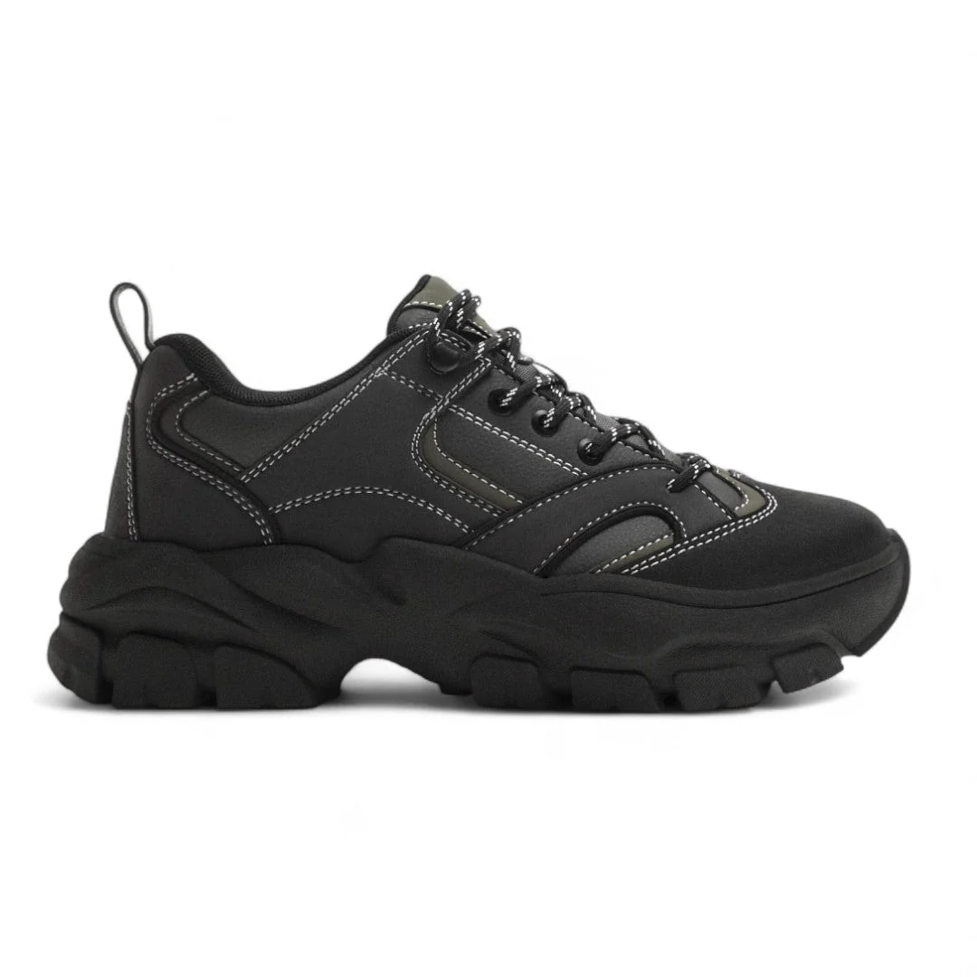 ZARA CHUNKY LACE UP SNEAKERS 2304-520-BLK