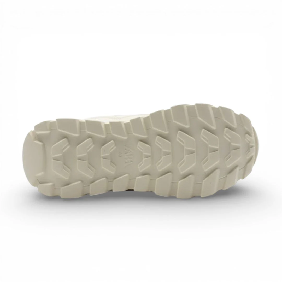 ZARA CHUNKY SNEAKERS 2308-520-BEGBLK - Image 6