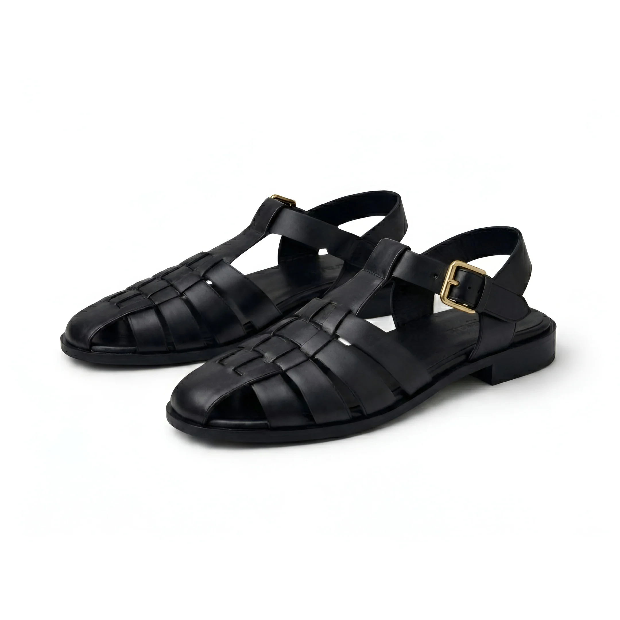 ZARA Flat Fisherman Sandals Women 2841-410-BLK - Image 3
