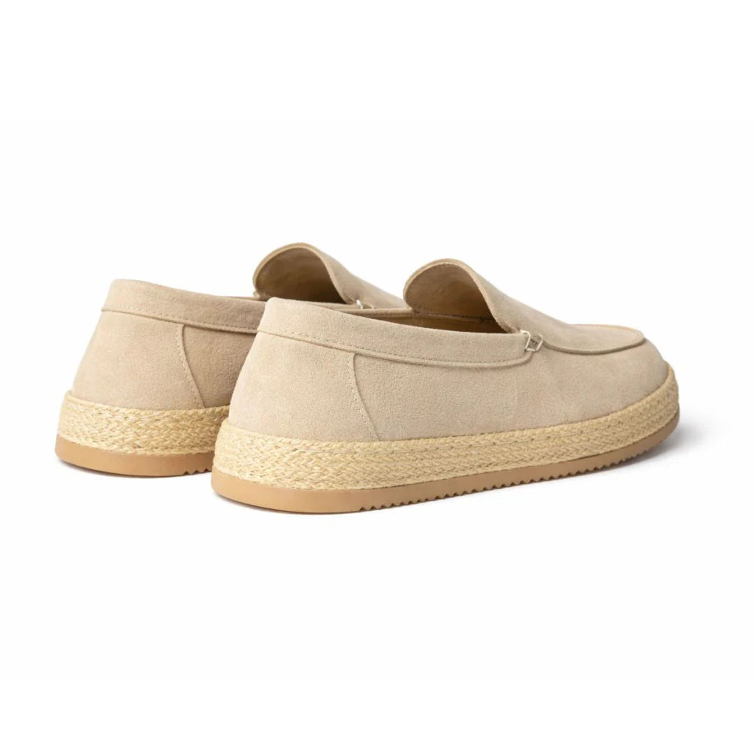 Zara Leather And Jute Loafers Sneakers Men 2639/520-SND - Image 3